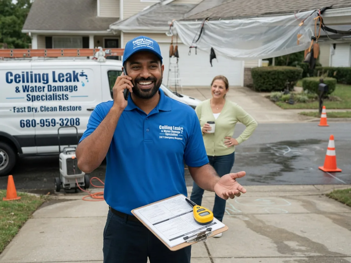 Ceiling Leak Cleanup Gray, IA FAQs